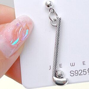 Golf Club Stud Earrings